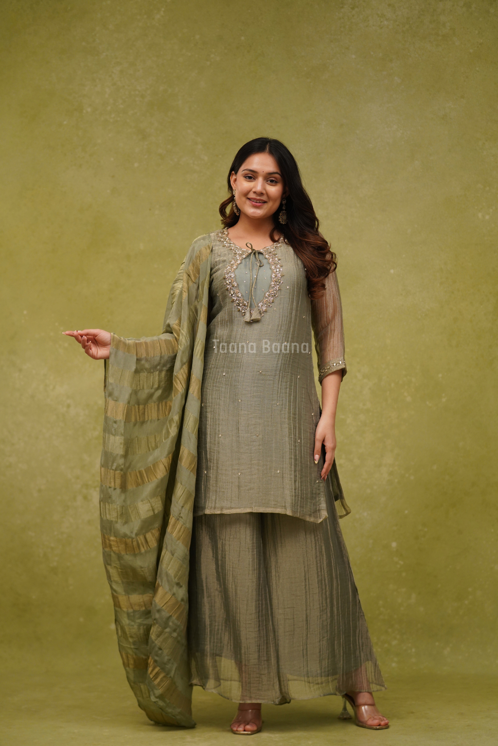 Dupatta Plazo Set