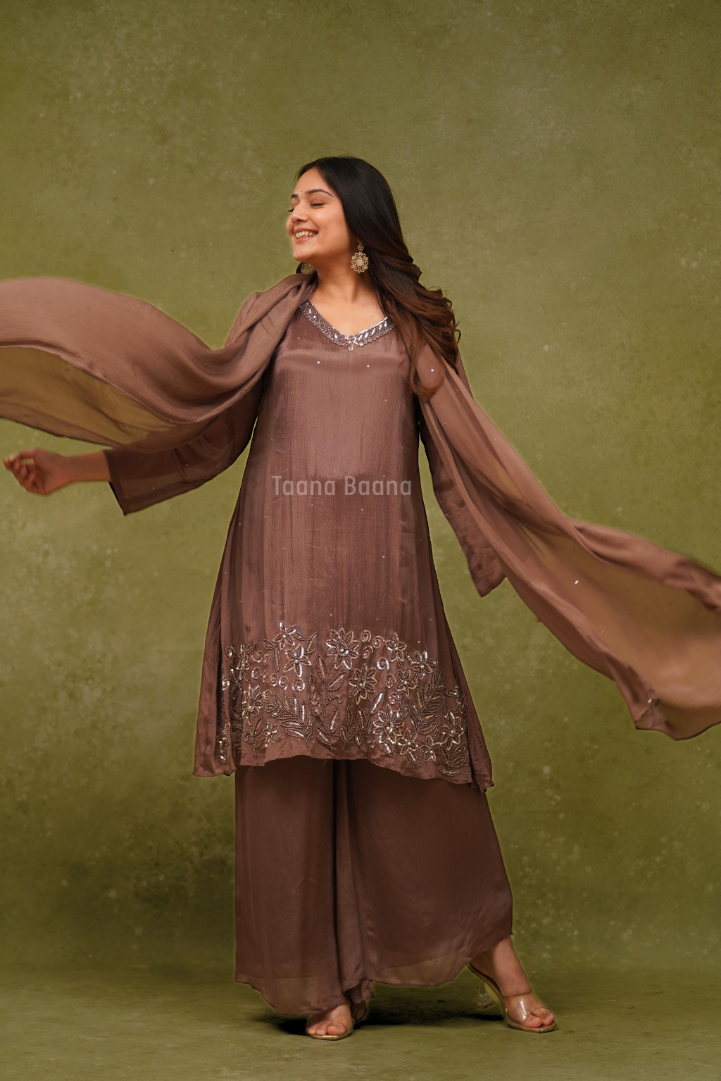 Dupatta Plazo Set