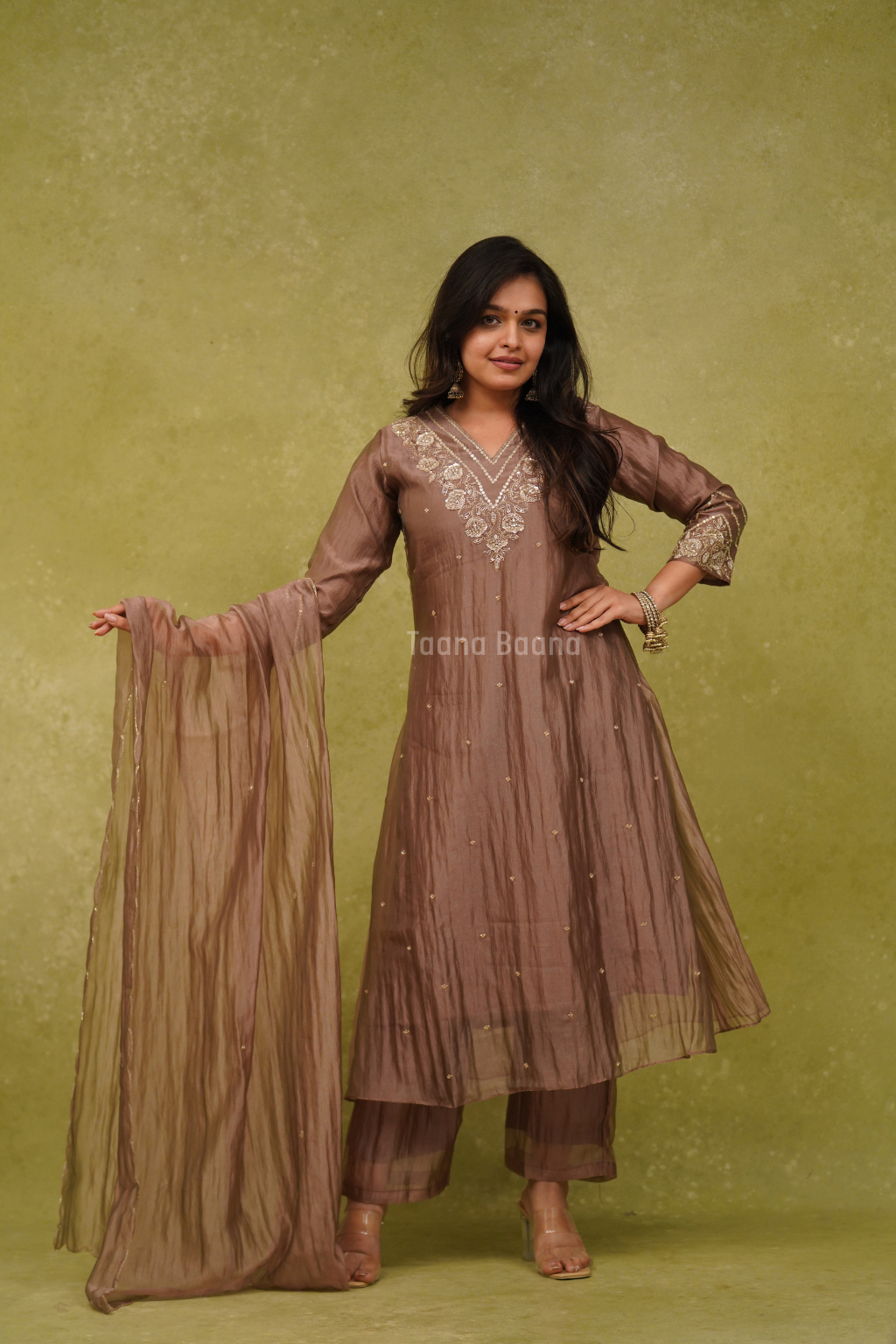 Anarkali Dupatta Set