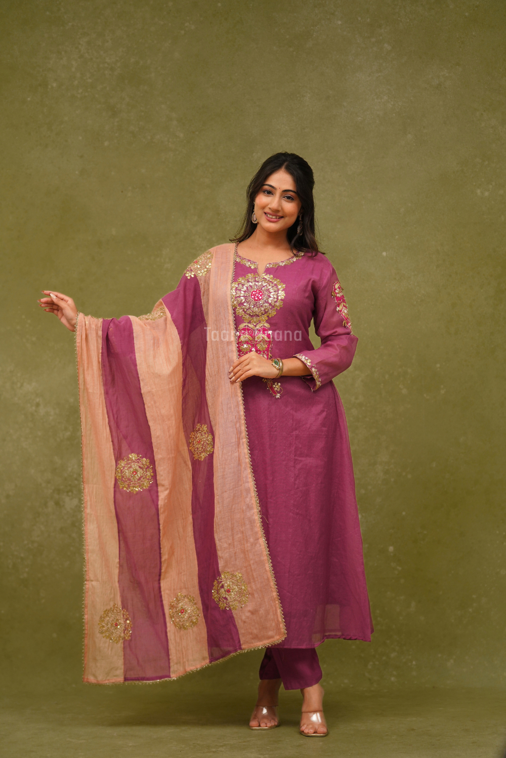 Anarkali Dupatta Set