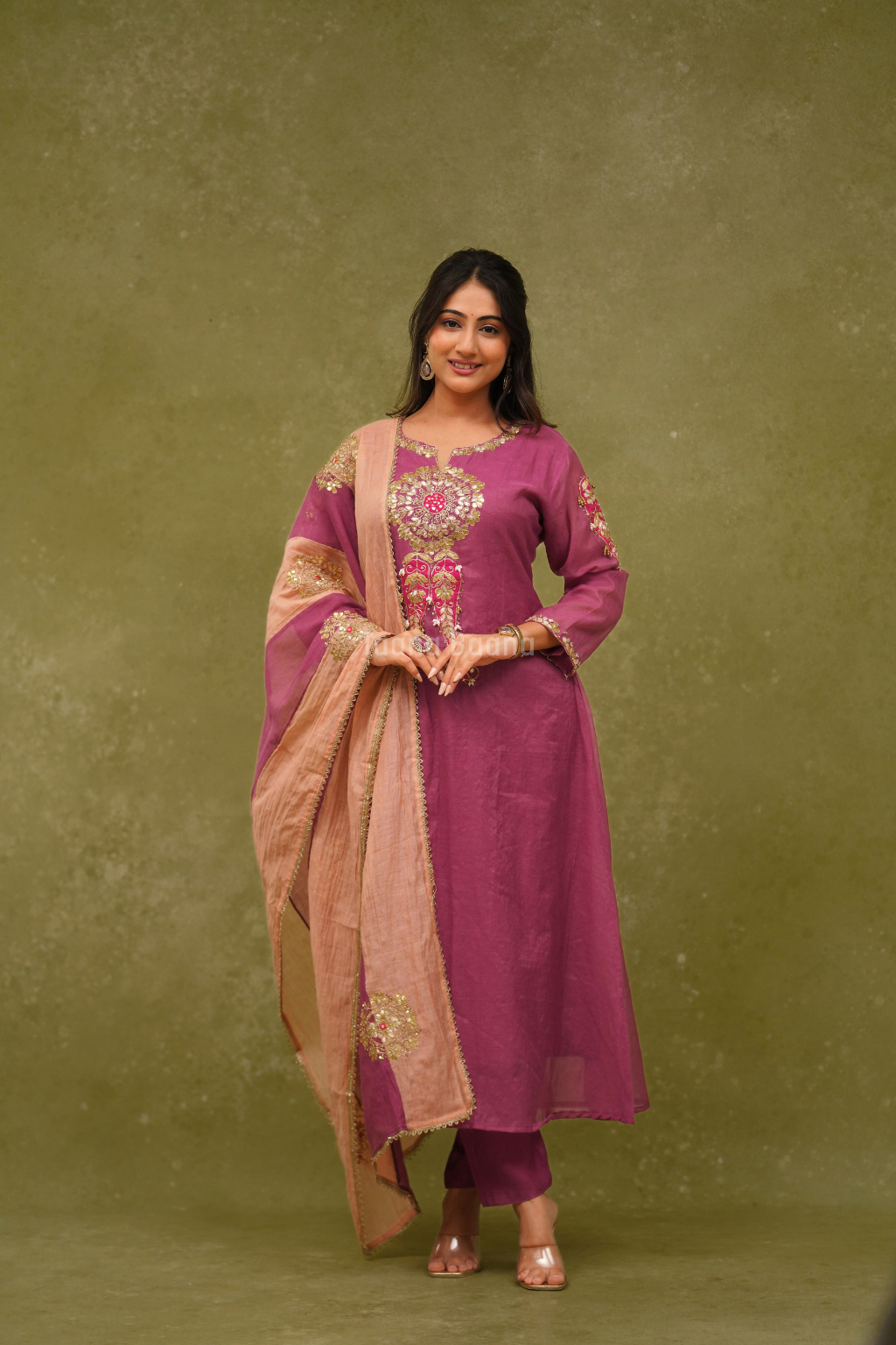 Anarkali Dupatta Set