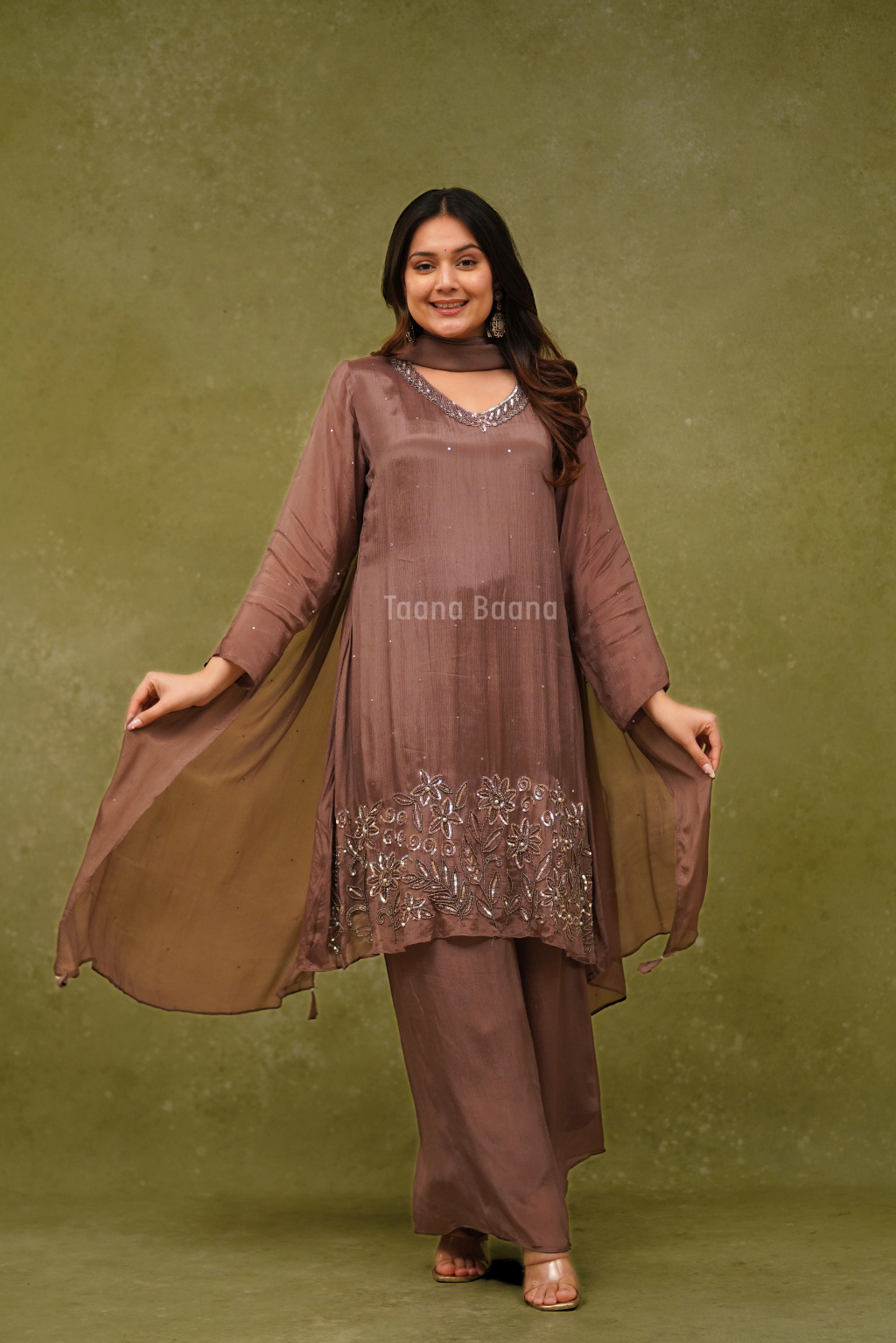 Dupatta Plazo Set