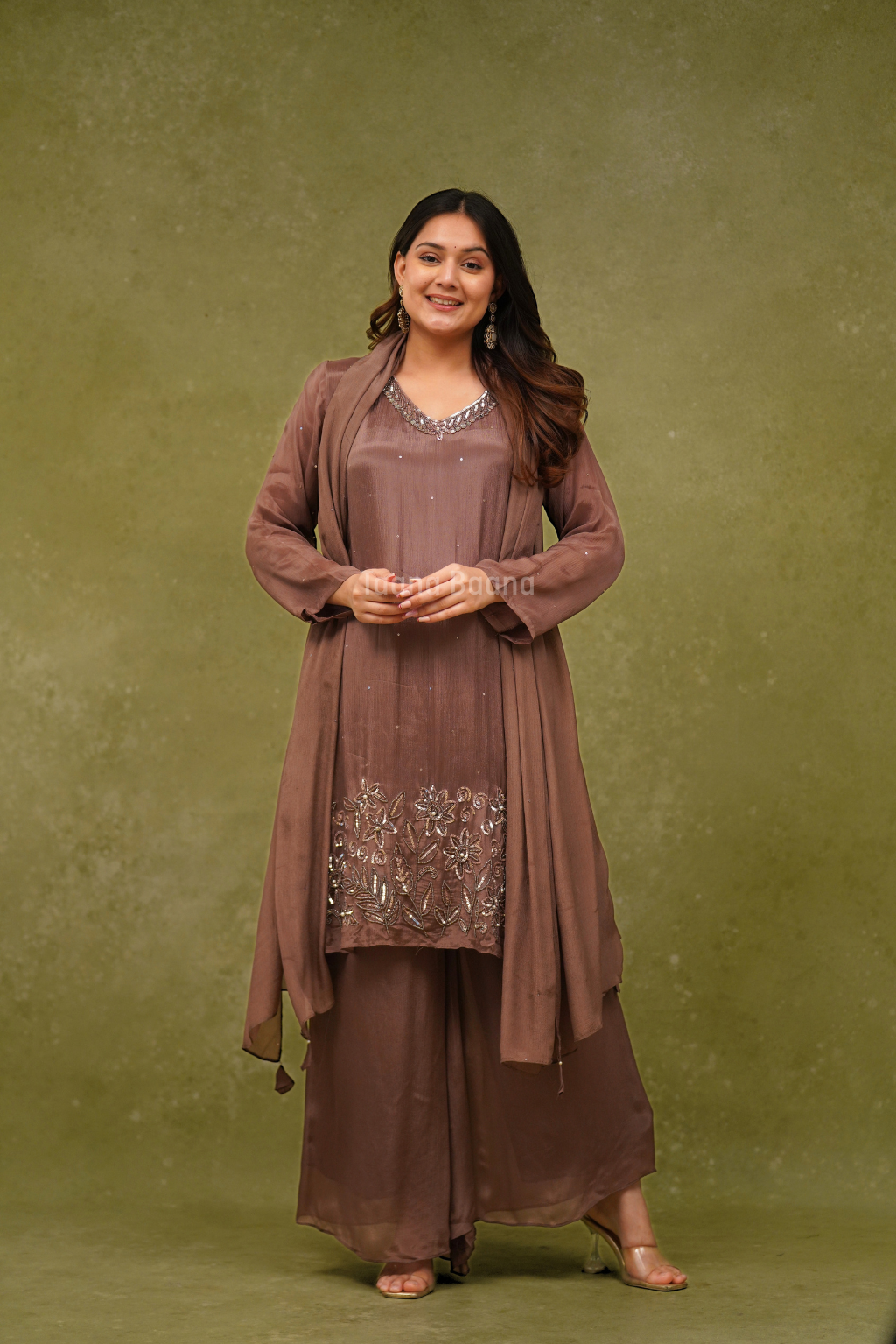 Dupatta Plazo Set