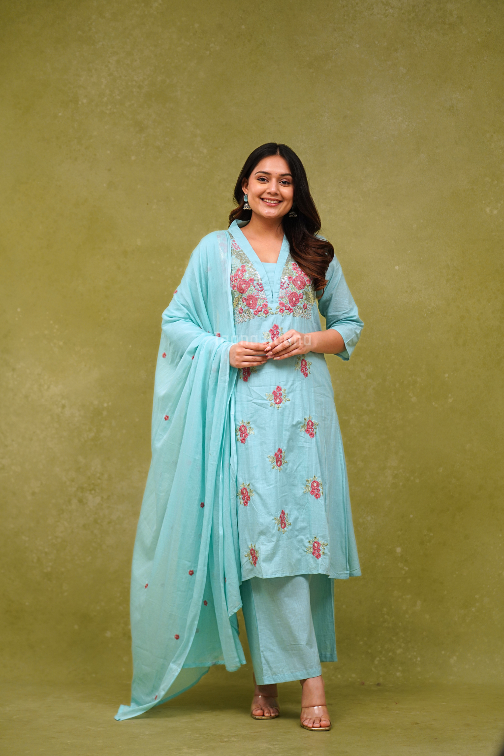 Dupatta Pant Set