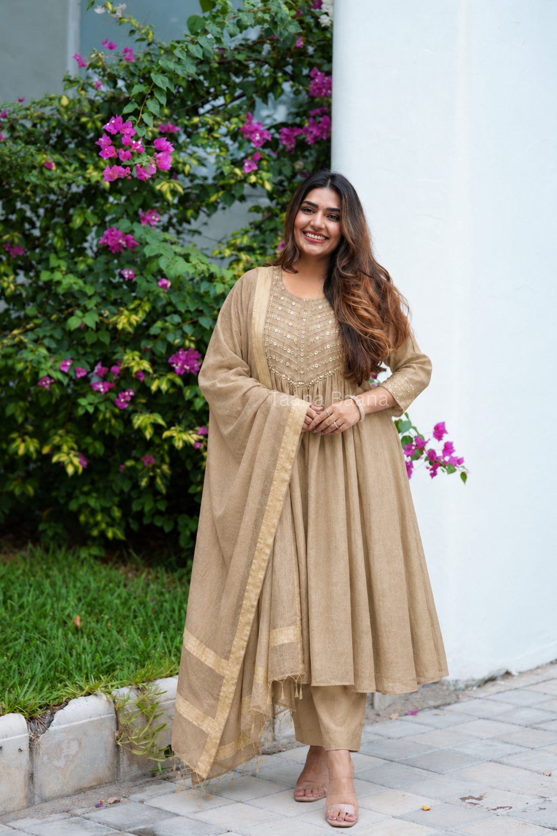Anarkali Dupatta Set