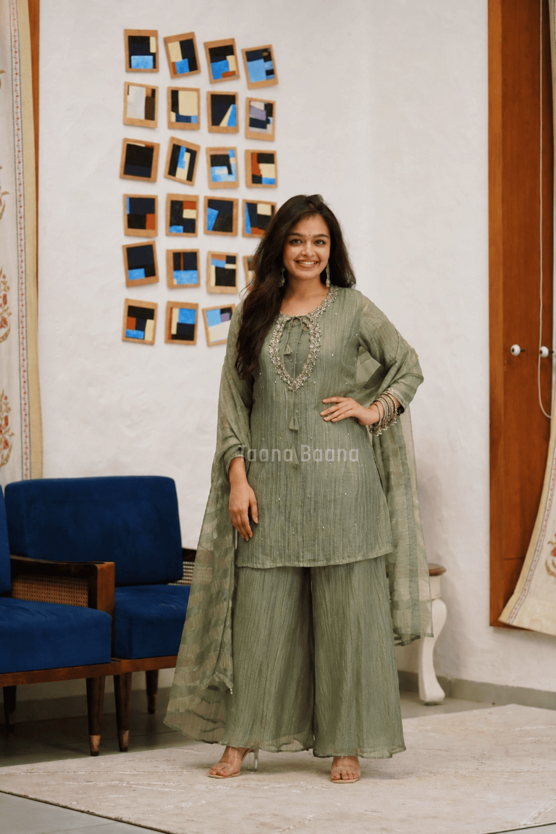 Dupatta Plazo Set