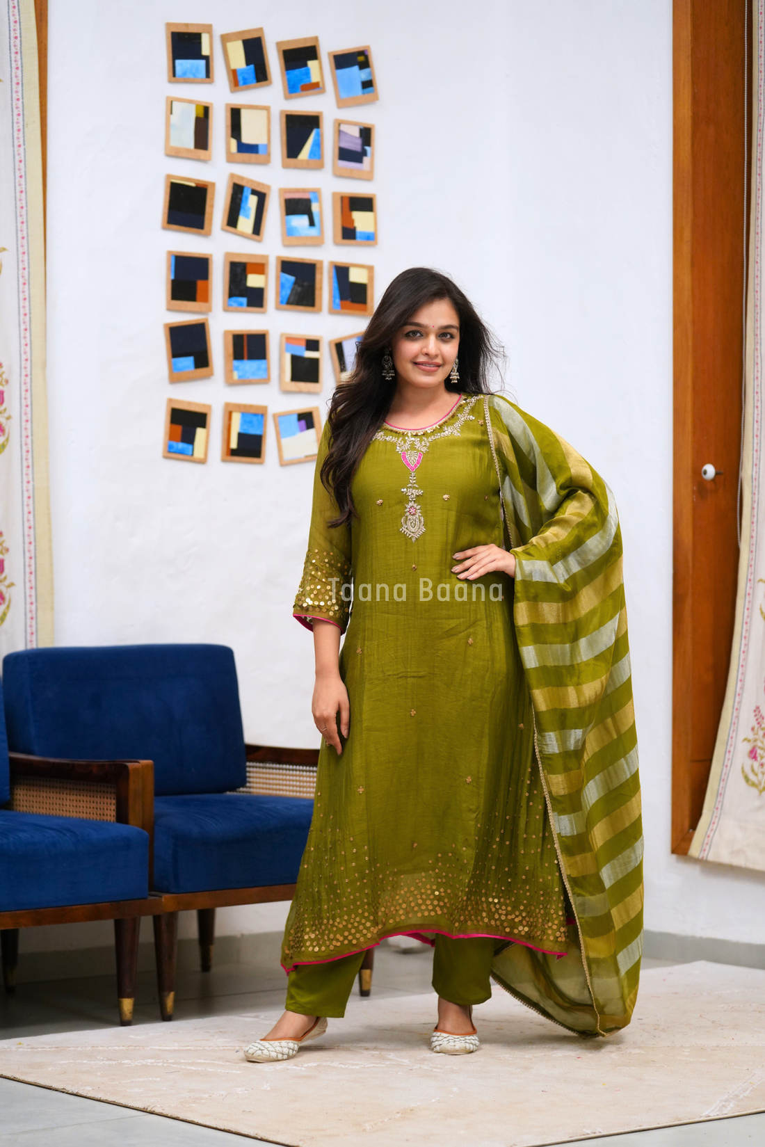 Dupatta Pant Set