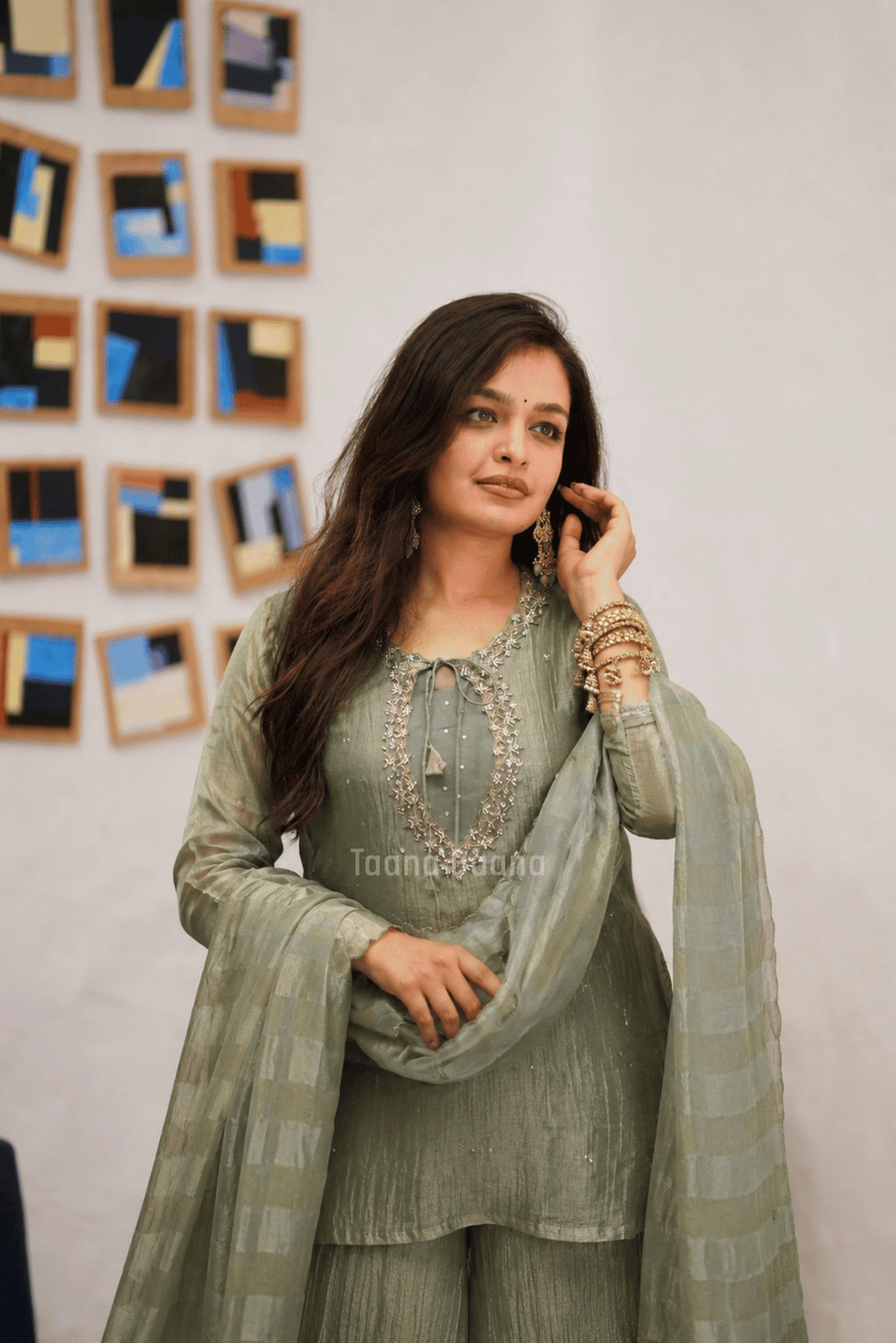 Dupatta Plazo Set