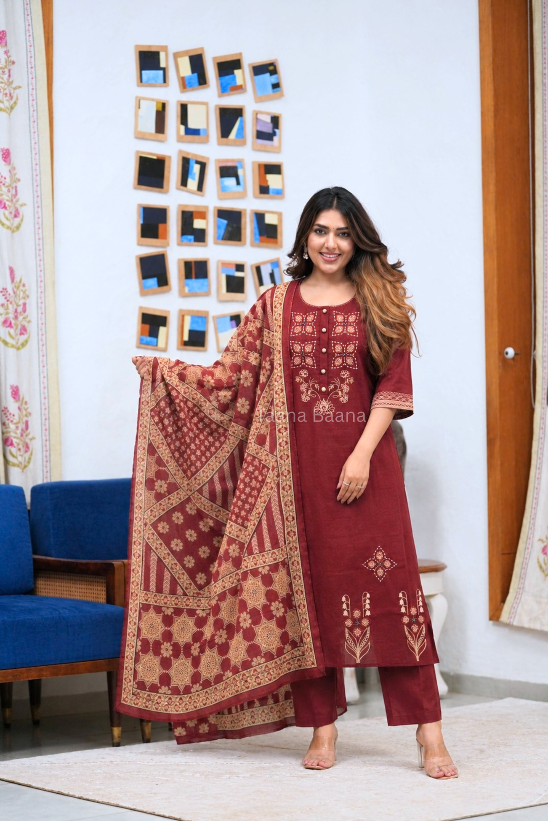 Dupatta Pant Set