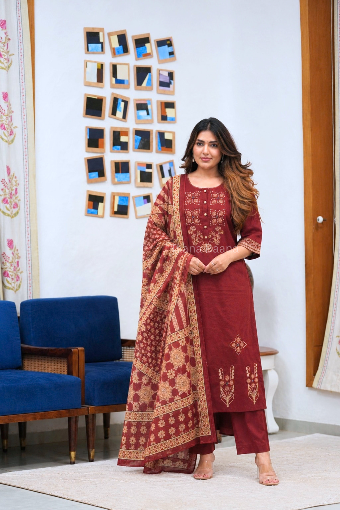 Dupatta Pant Set
