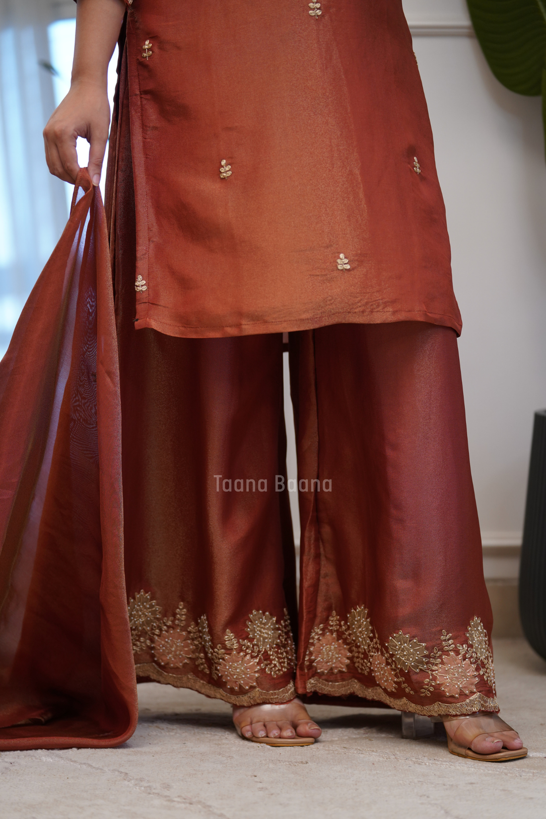 Dupatta Plazo Set
