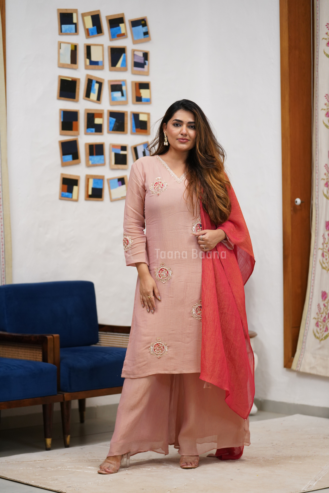 Dupatta Plazo Set