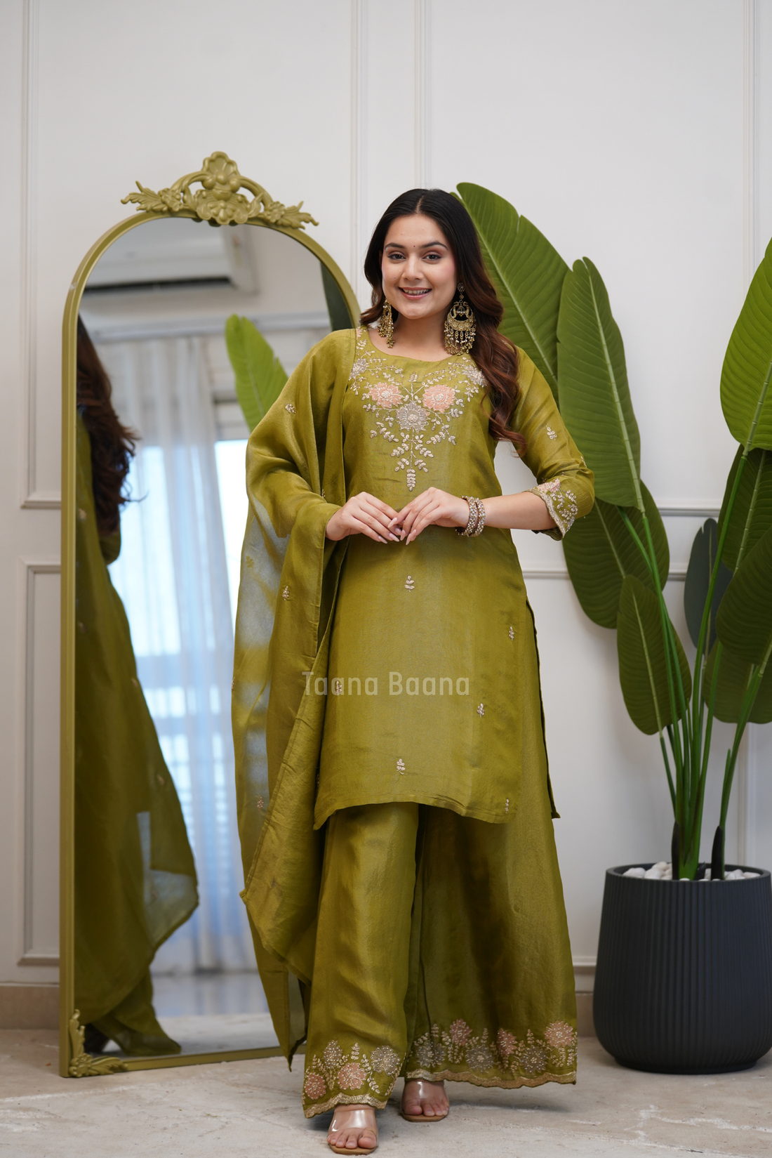 Dupatta Plazo Set
