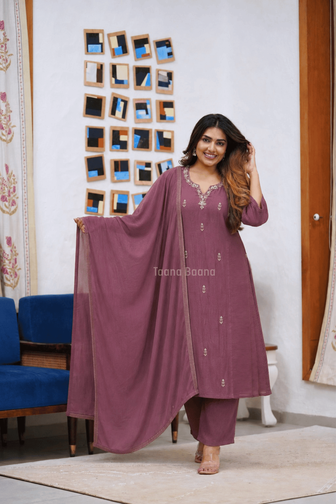 Dupatta Pant Set