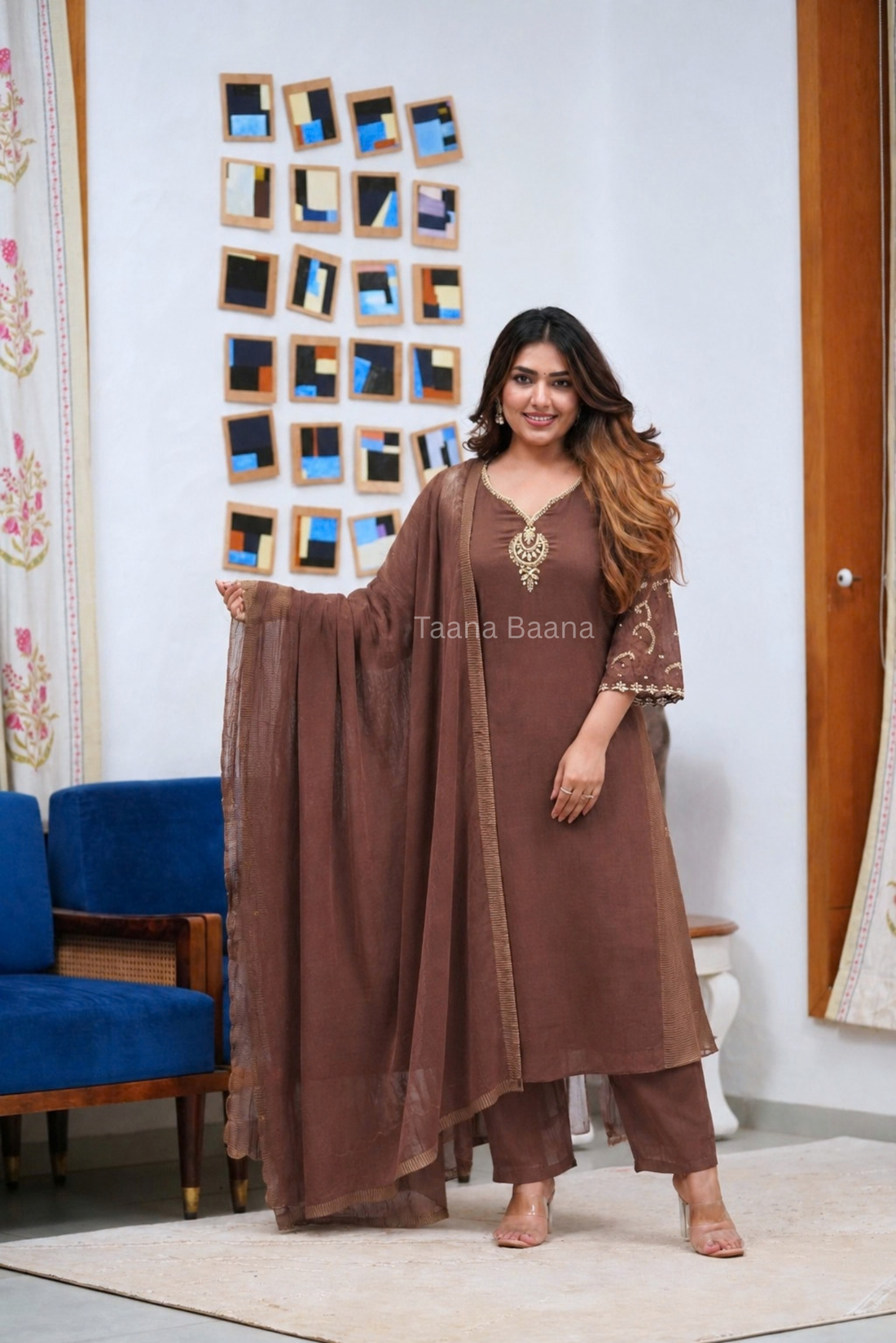 Dupatta Pant Set