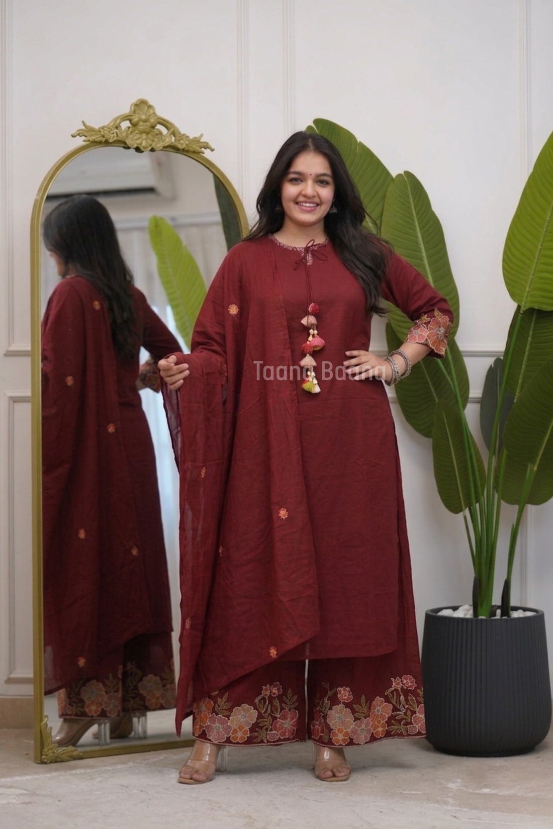 Dupatta Plazo Set