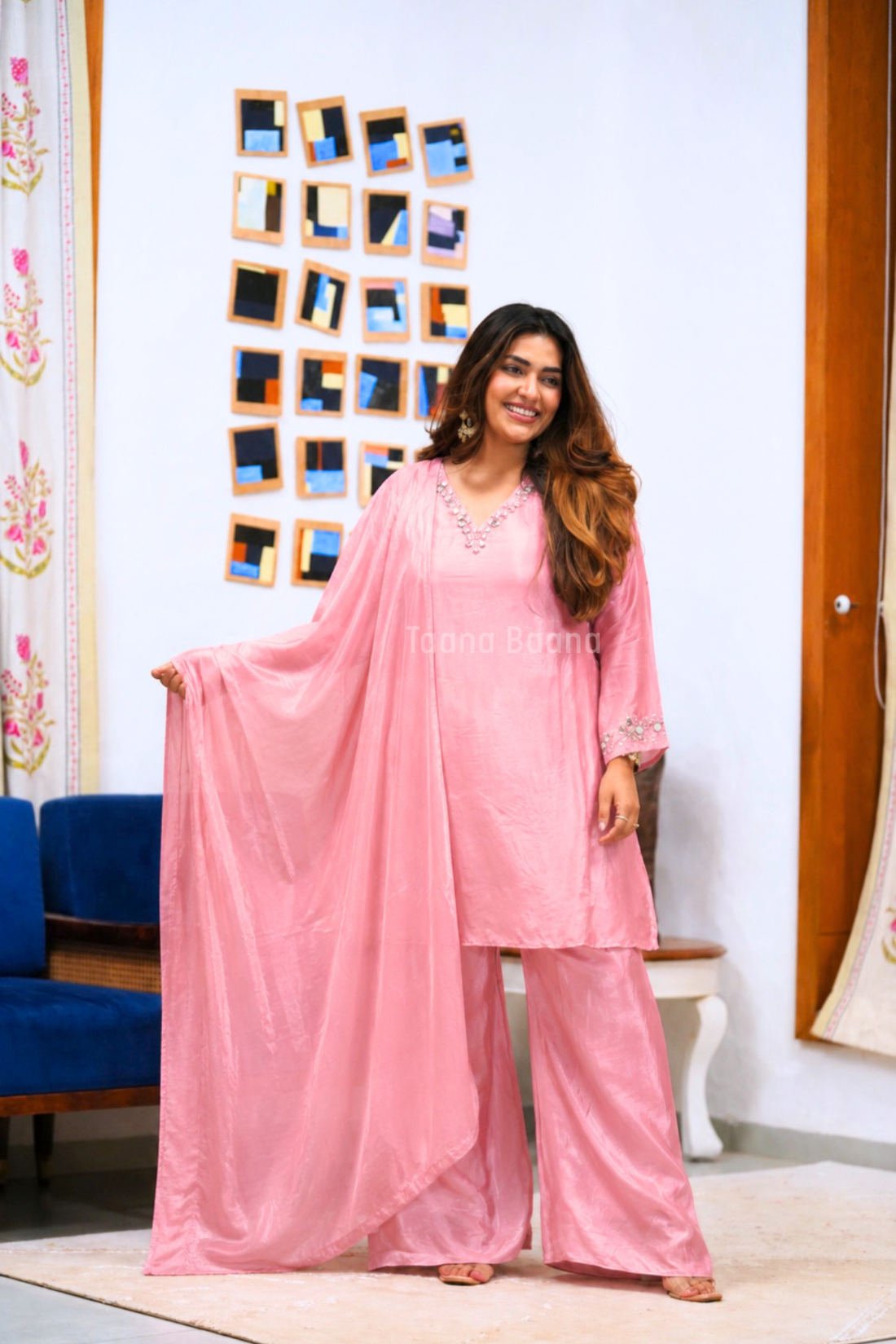 Dupatta Plazo Set