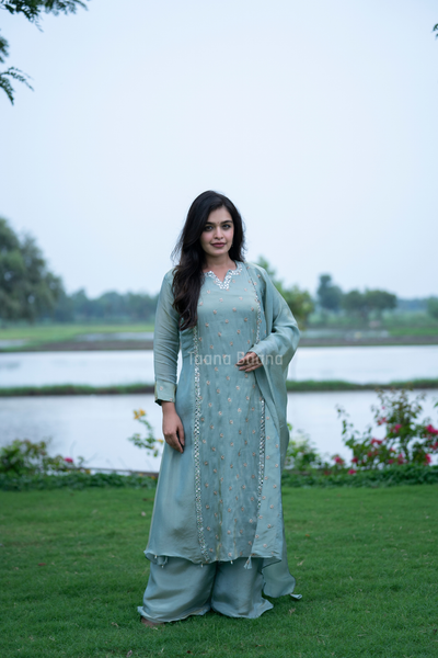 Dupatta Plazo Set