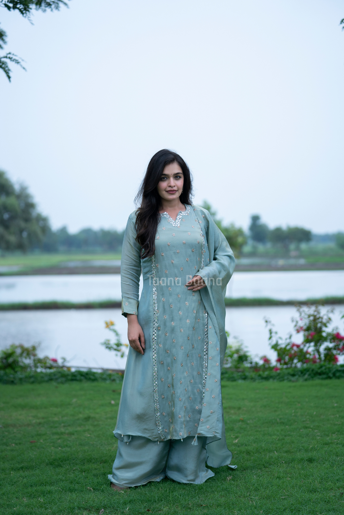Dupatta Plazo Set