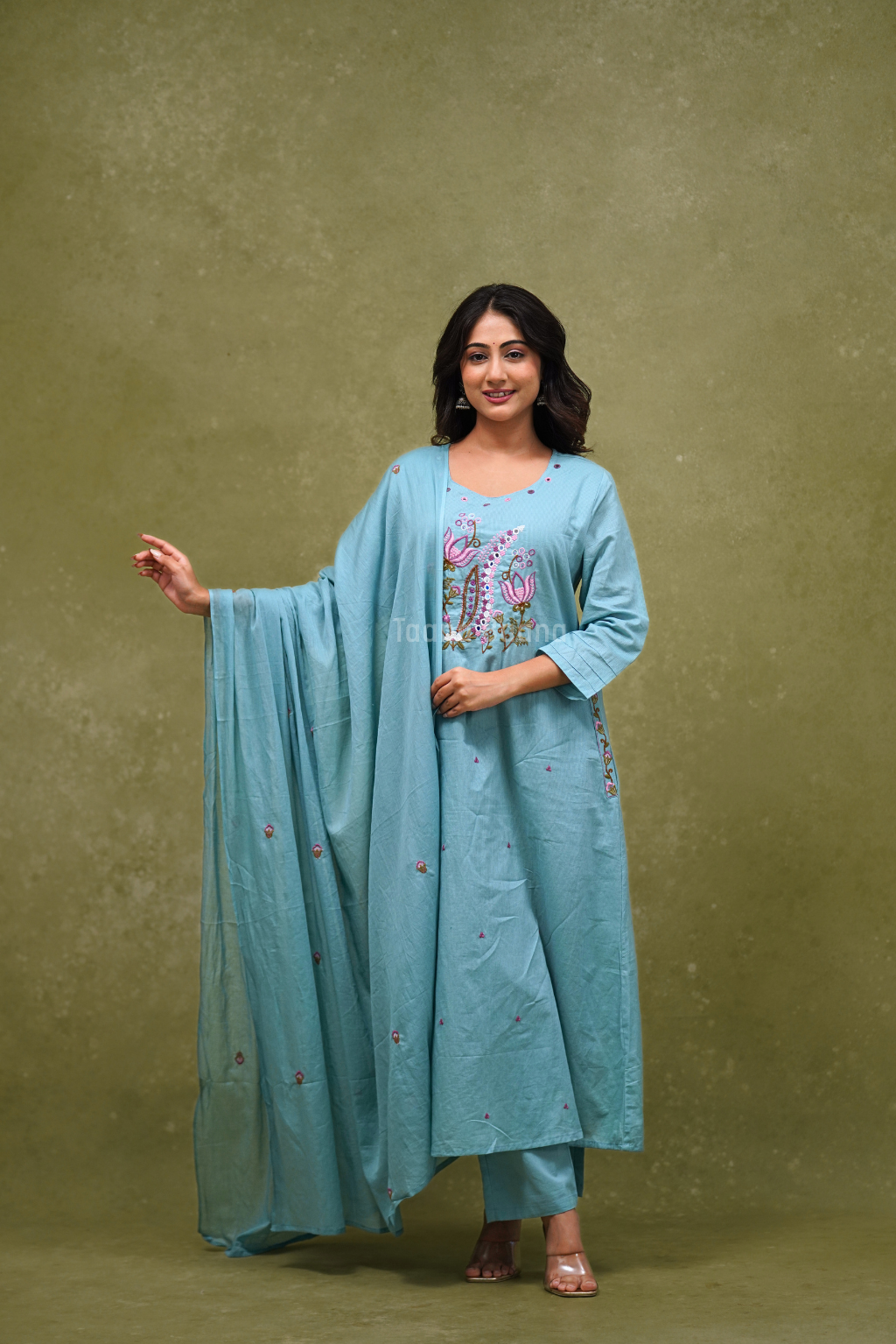 Dupatta Pant Set