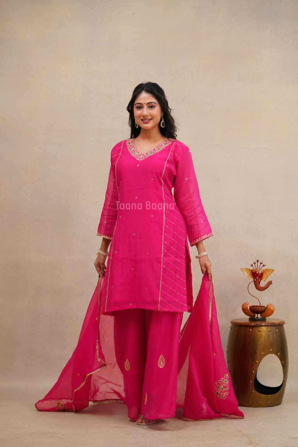 Dupatta Plazo Set