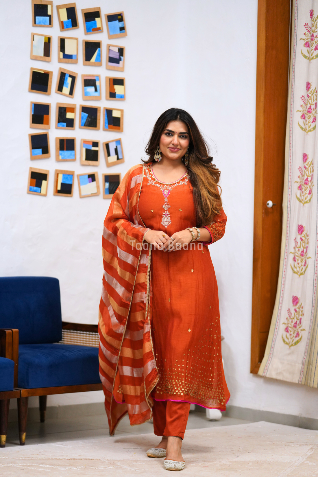 Dupatta Pant Set