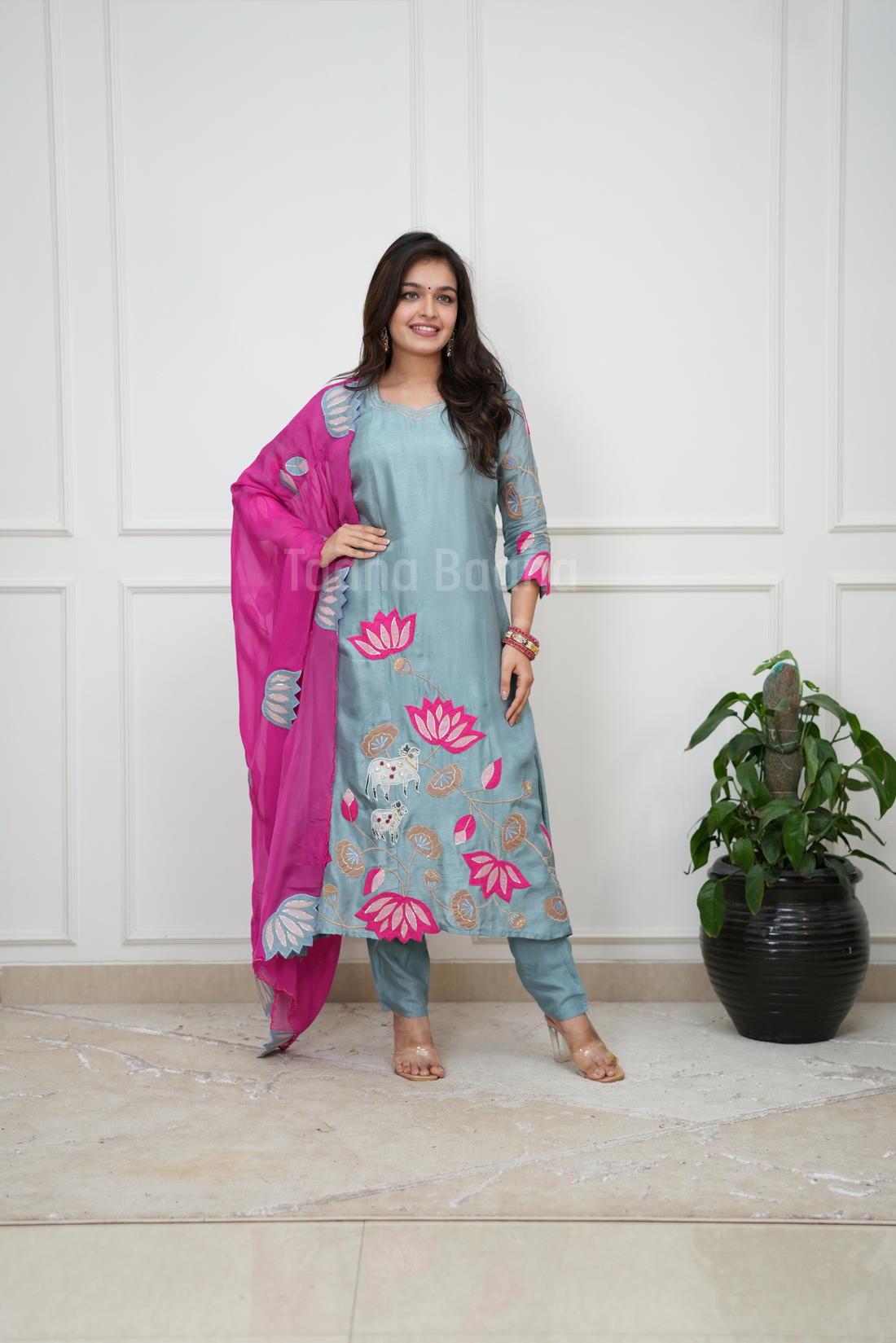 Dupatta Pant Set
