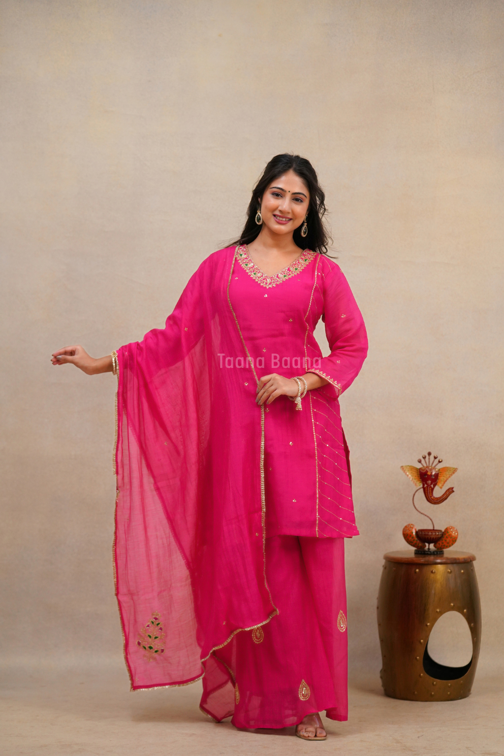 Dupatta Plazo Set