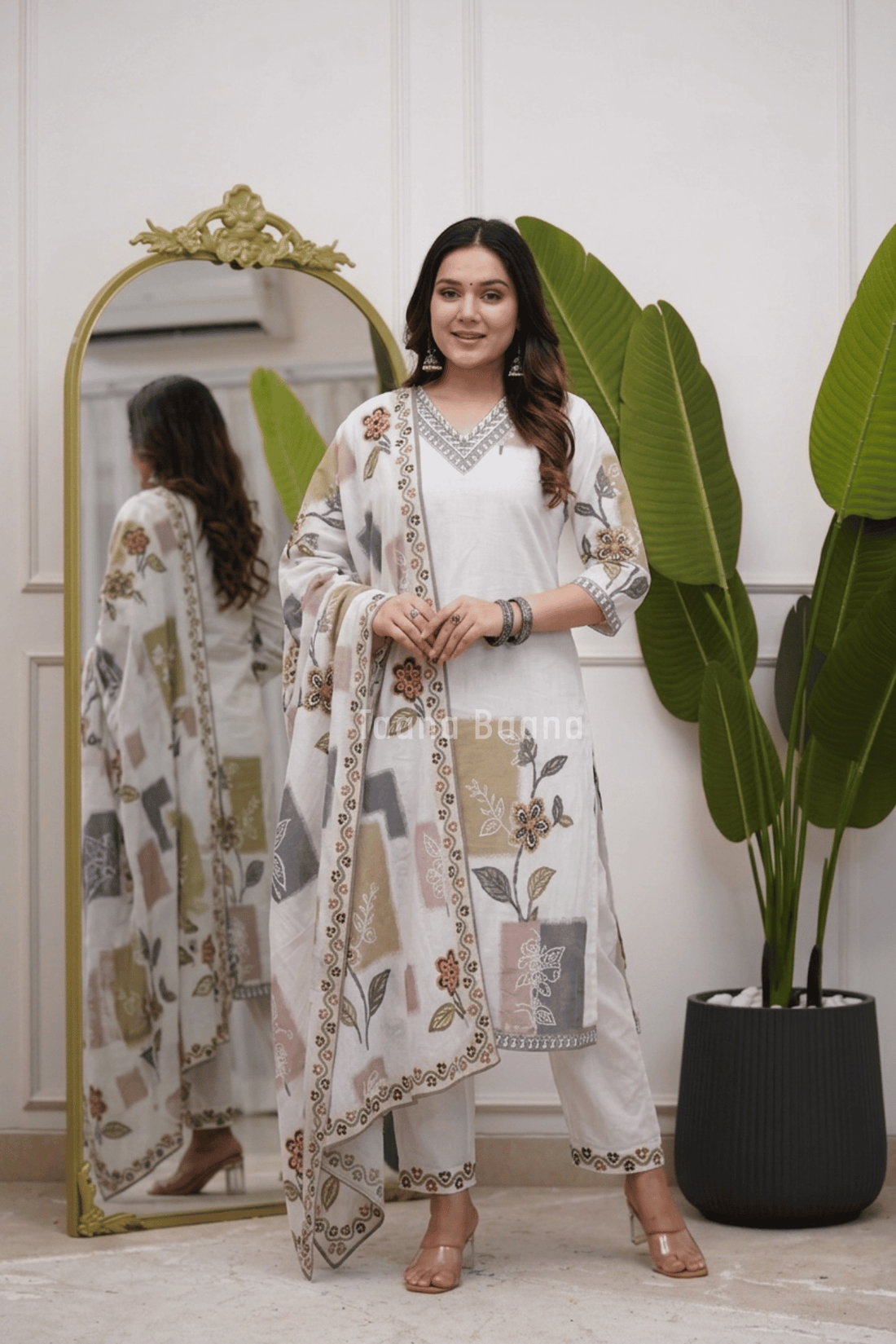 Dupatta Pant Set
