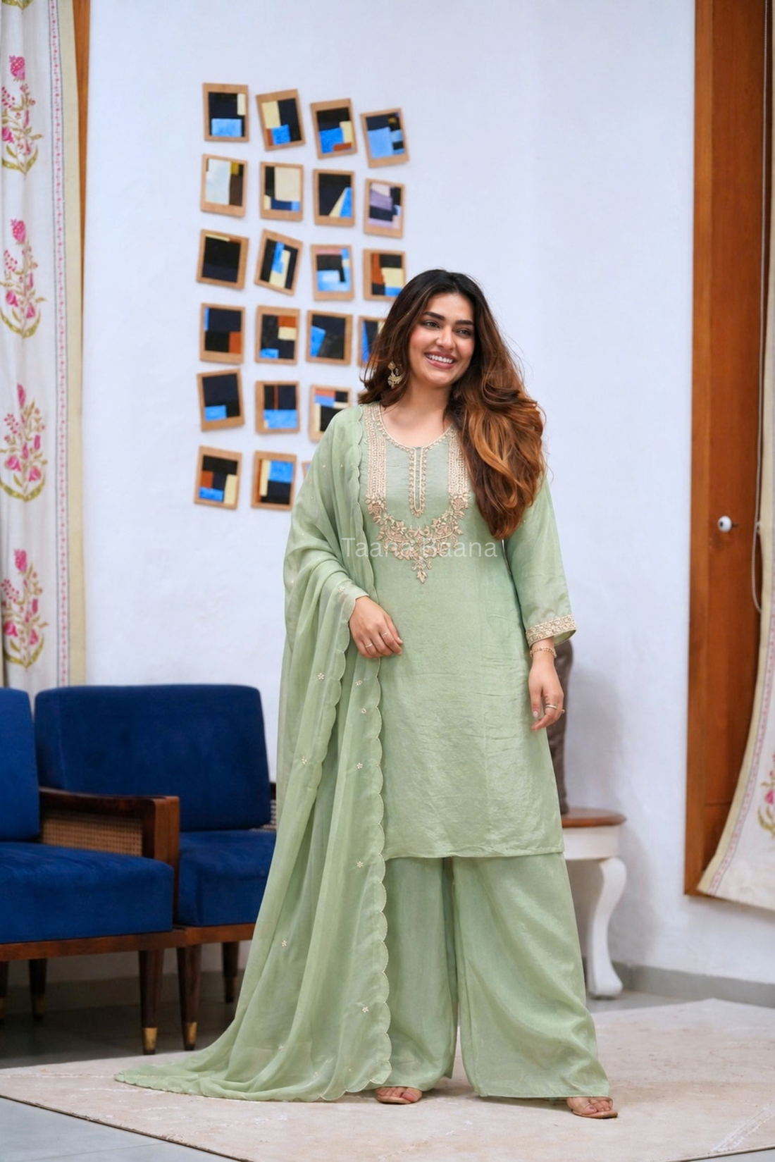 Plazo Dupatta Set
