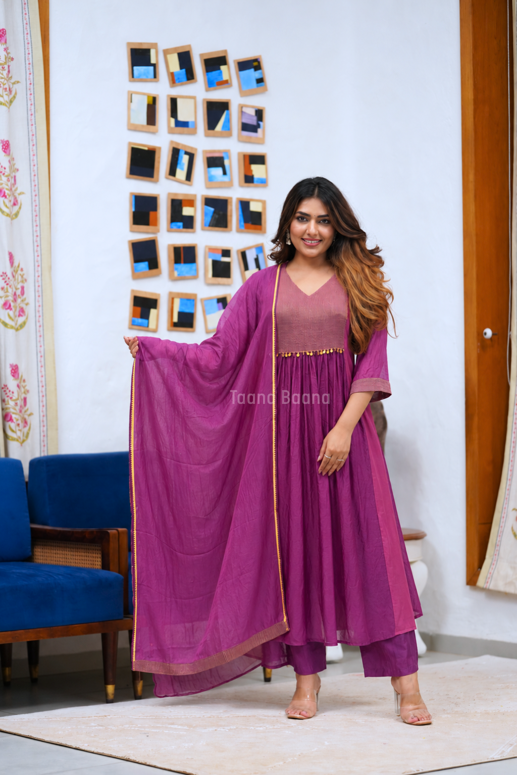 Anarkali Dupatta Set