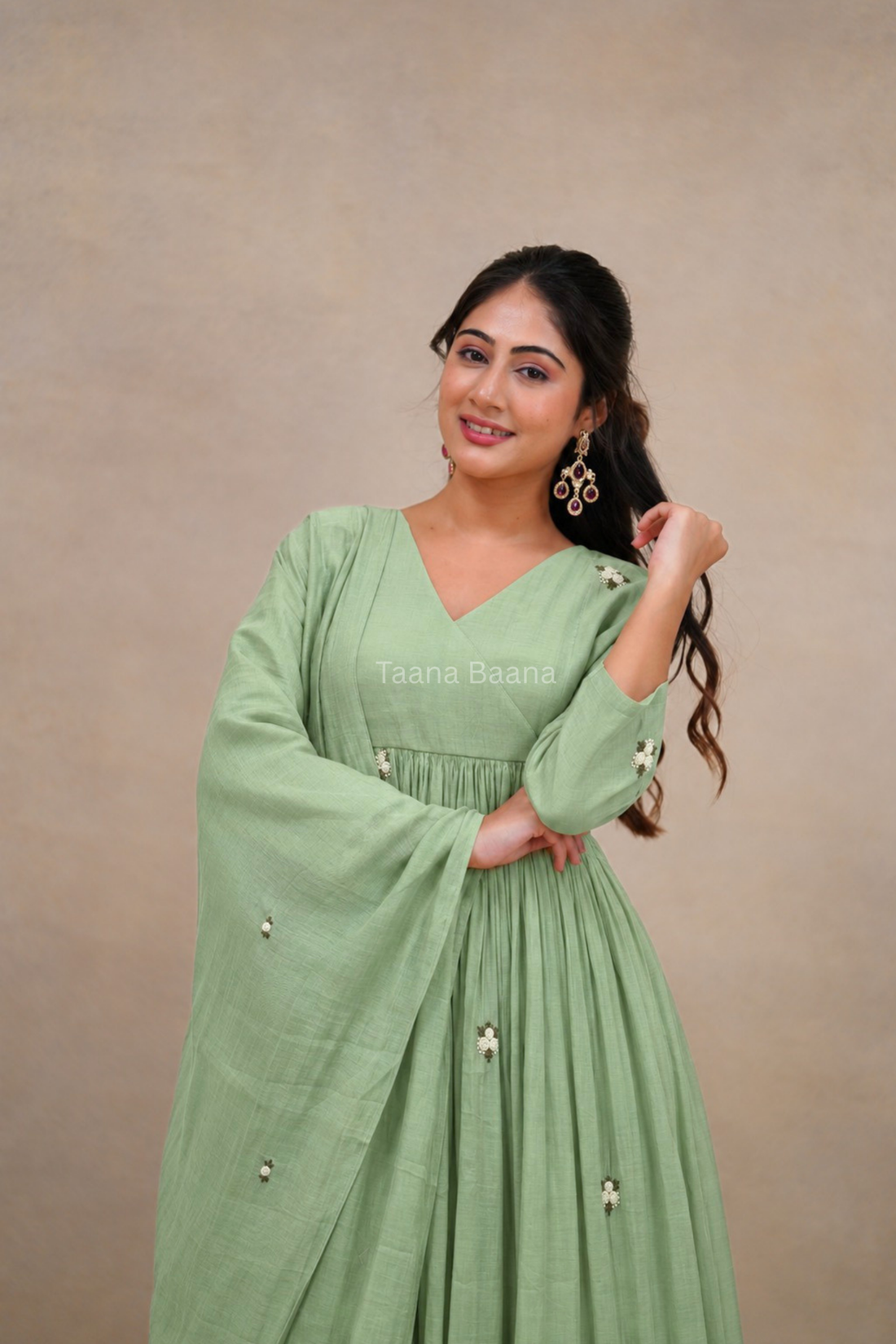 Anarkali Dupatta Set