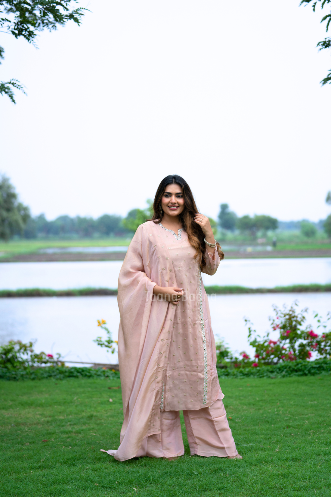Dupatta Plazo Set