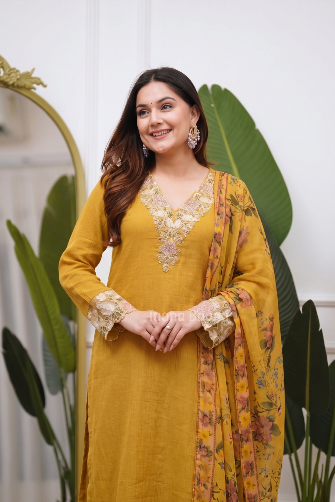 Dupatta Pant Set