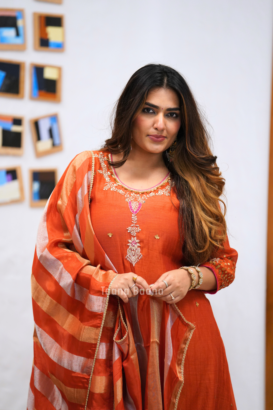 Dupatta Pant Set