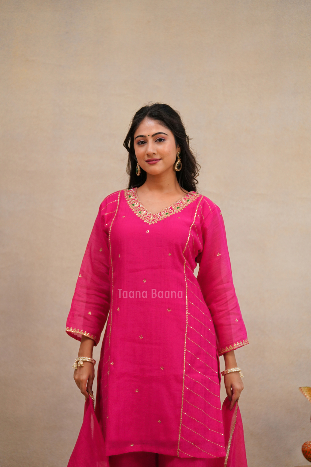 Dupatta Plazo Set