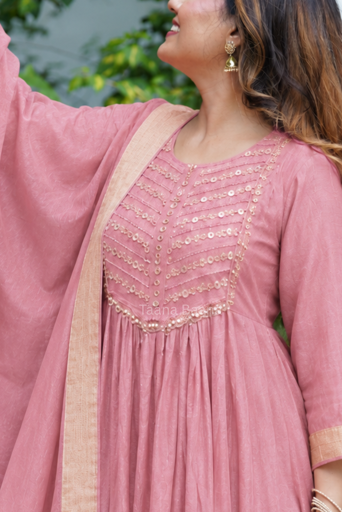 Anarkali Dupatta Set