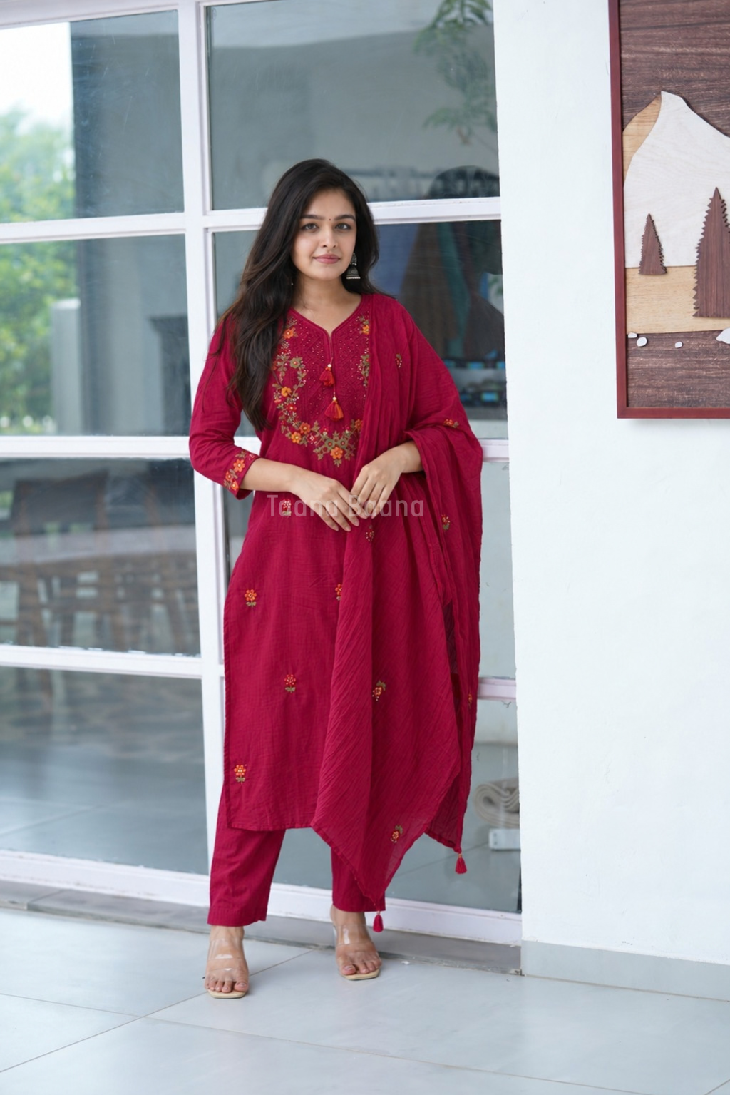 Dupatta Pant Set