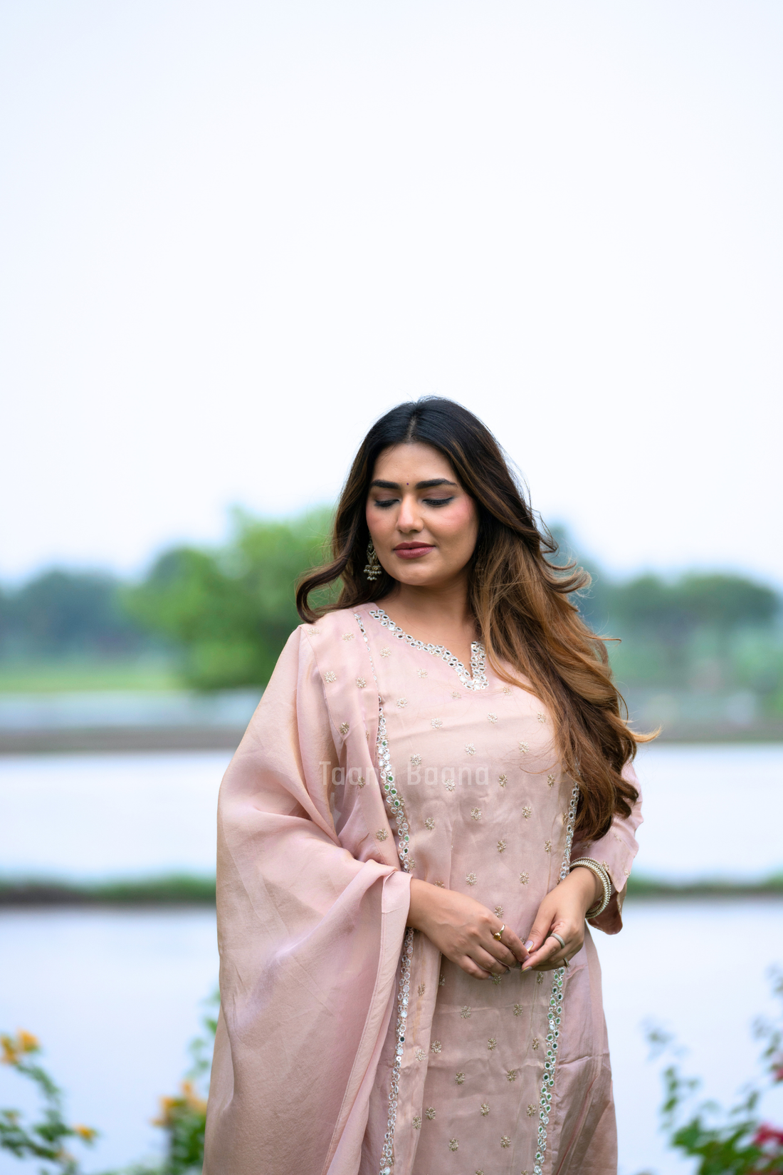 Dupatta Plazo Set