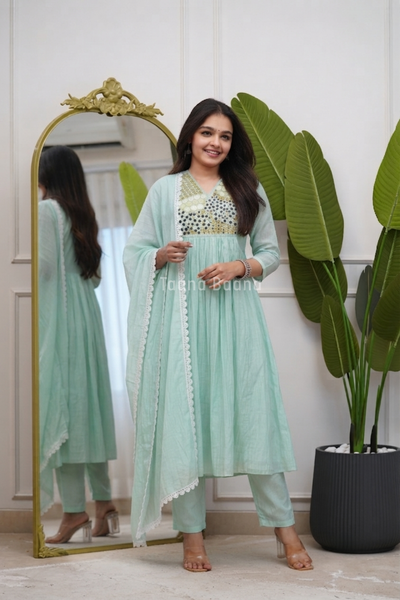 Anarkali Dupatta Suit