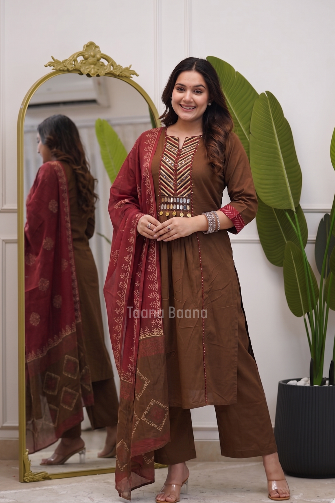 Dupatta Plazo Set
