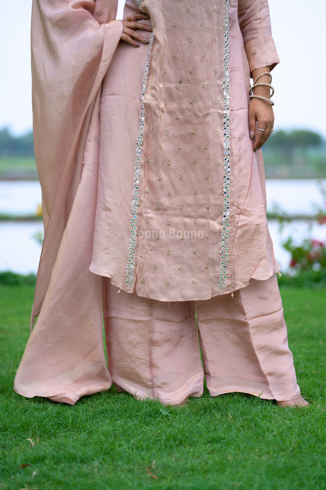 Dupatta Plazo Set