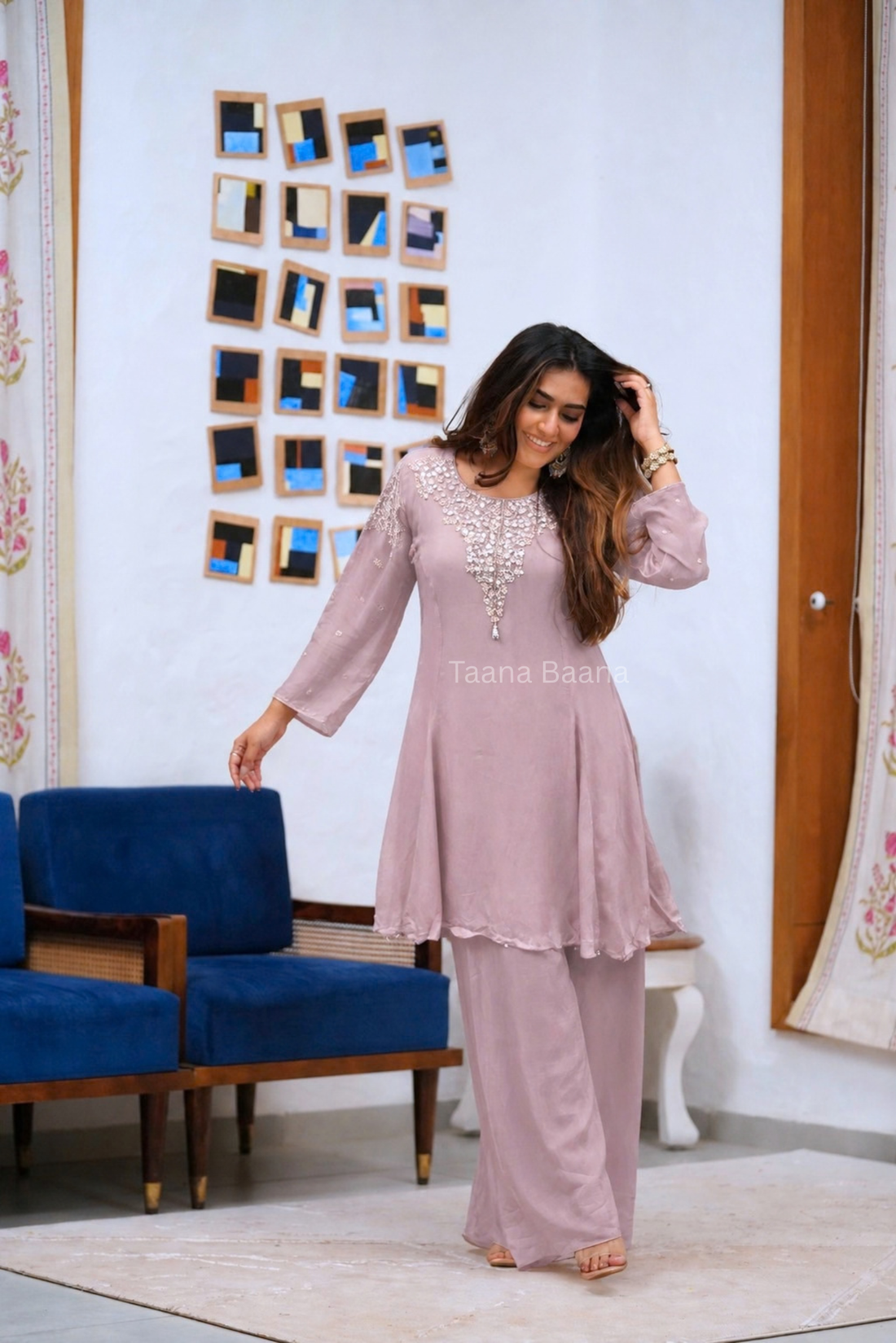Dupatta Plazo Set