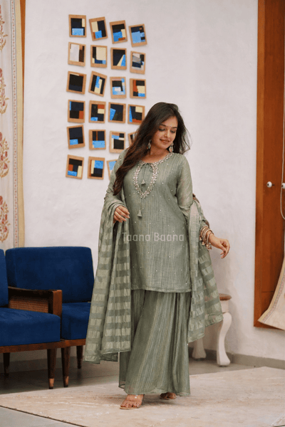 Dupatta Plazo Set