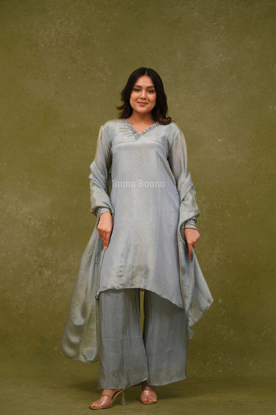 Dupatta Plazo Set