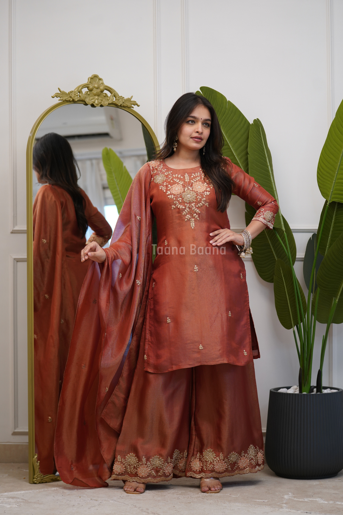 Dupatta Plazo Set