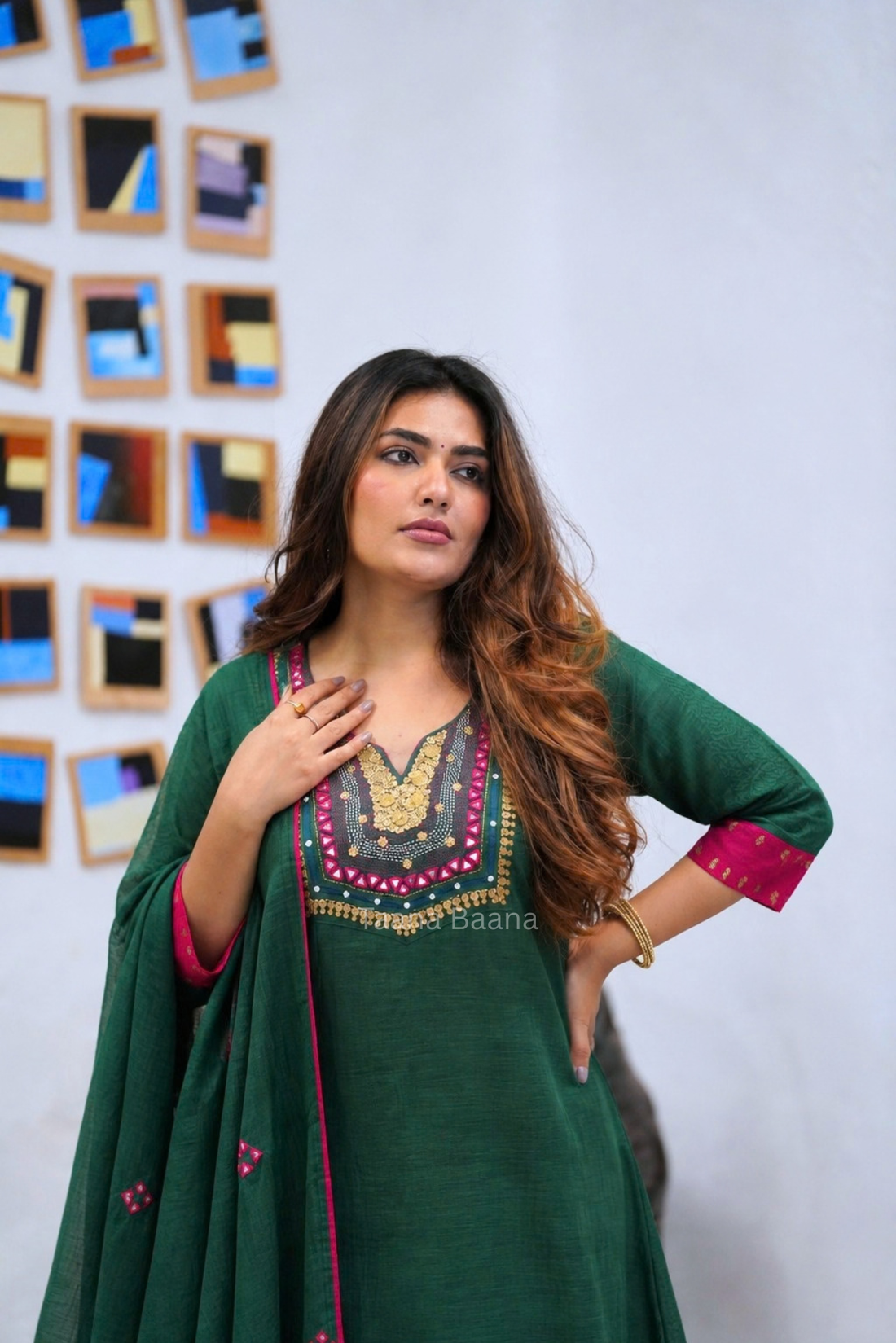 Anarkali Dupatta Set