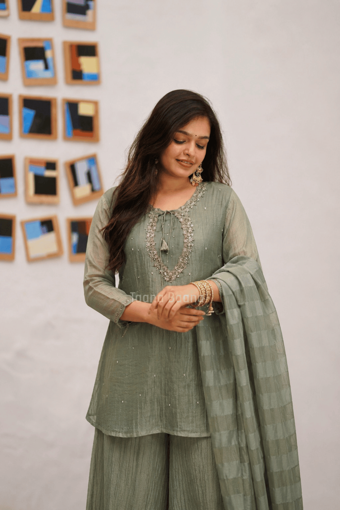 Dupatta Plazo Set