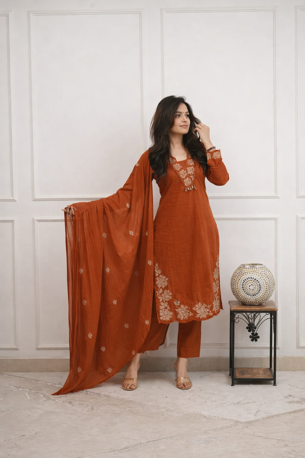 Dupatta Pant Set