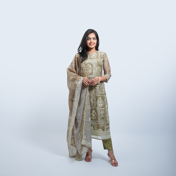 Dupatta Pant Set